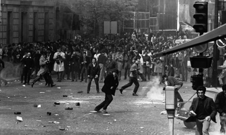 Students riot, demanding sweeping reforms at the Sorbonne University, Paris.