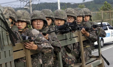 south korean troops