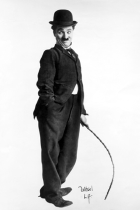 Charlie Chaplin in his Tramp days.