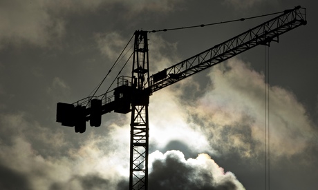 Crane … how do you deconstruct it when the job's done? Photograph: Christopher Thomond for the Guard