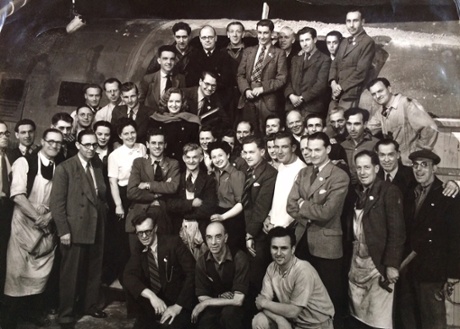 The crew for 1948 Gainsborough Pictures film Broken Journey, with Shirley, Paul Kleiman’s mother (centre), and actor Phyllis Calvert (wearing scarf)