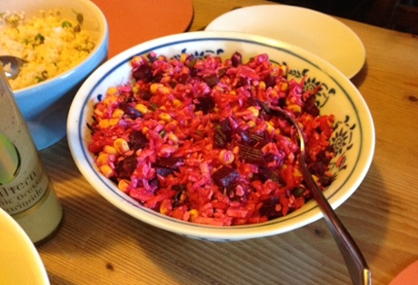 Grandma Maisie’s pink salad.