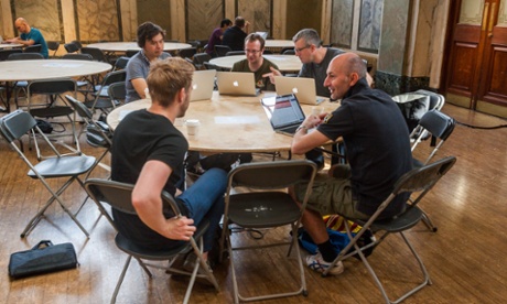 Developers at a Guardian Hackday