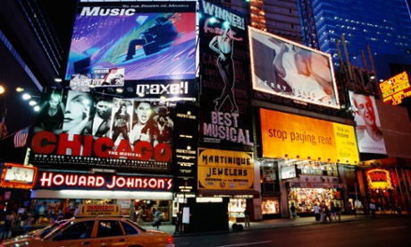  Times Square, New York: the heightened stimuli of busy city streets can cause ‘cognitive load’.