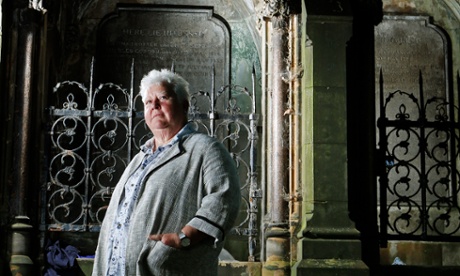 Scottish author Val McDermid in St Cuthbert’s graveyard, Edinburgh