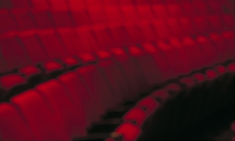  Red theatre seats in rows