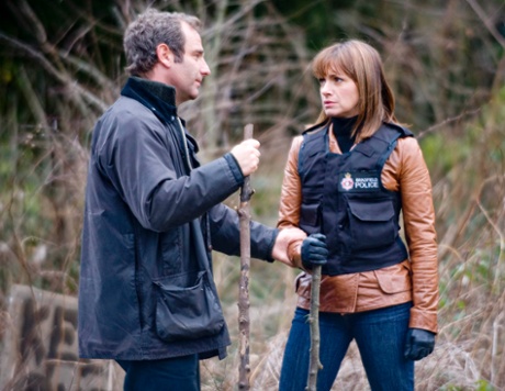 Robson Green and Simone Lahbib in the ITV adaptation of Val McDermid's Tony Hill/Carol Jordan novel Wire in the Blood.