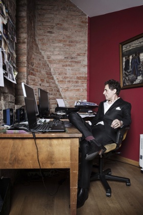 David Lagercrantz in his office