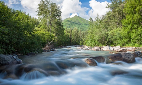 Stream in the Talkeetna mountains, Alska.