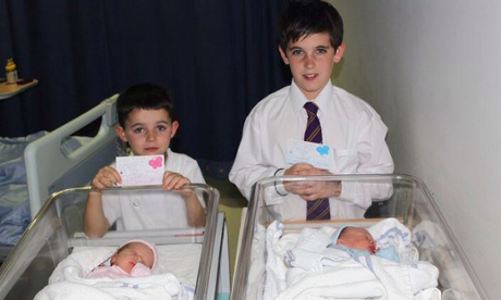 Room for two more? Frankie, Jack, and babies Lenny and Florence.