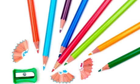 pencils and sharpner