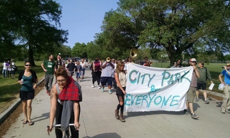 The coalition City Park for Everyone has filed a lawsuit in protest at plans for a new golf course.