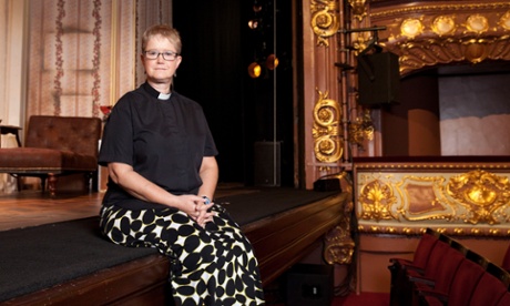 Dramatic role: Lyndsay Meader at London’s Apollo Theatre.