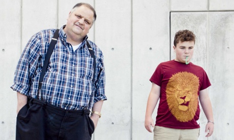 The writer Steve Silberman and Leo Rosa, 14, who has autism and likes to calm himself with green straws from Starbucks.