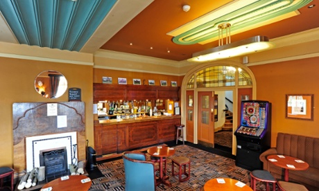 A heady Art Deco brew … The lounge bar at the Berkeley Hotel, Scunthorpe, built in 1940.