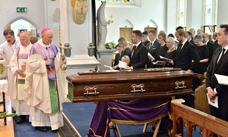 Funeral of Cilla Black, St Mary's Church, Woolton, Liverpool