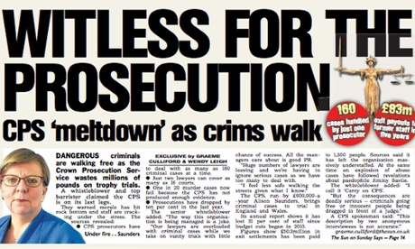 The Sun on Sunday’s article attacking the CPS