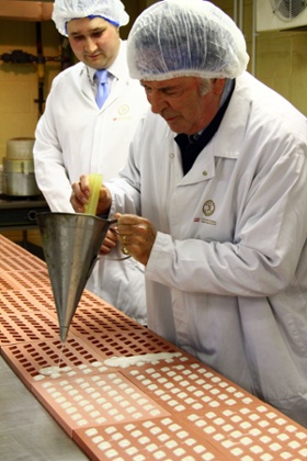 Terry Wogan makes chocolates in Dorchester in Terry and Mason's Great Food Trip.
