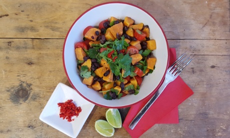 Sweet potato and black bean bowl