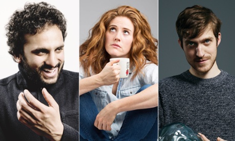 Nish Kumar, Sarah Kendall and Joseph Morpurgo.