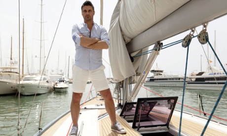 Moor money, more problems ... Steve and his yacht on Posh Pawn.