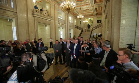 Ulster Unionist leader Mike Nesbitt at Stormont as he announced his party's intent to resign from Northern Ireland's power-sharing executive.