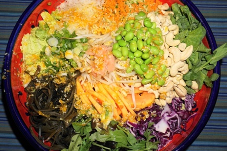 Technicolor: Suzanne Anderegg's pic of her raw super salad.