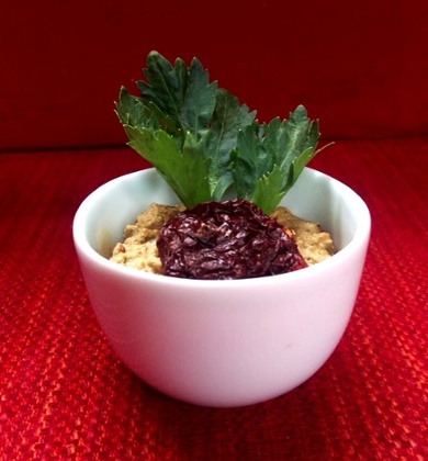 ElleZumbido's sun-dried tomato and chia seed spread.