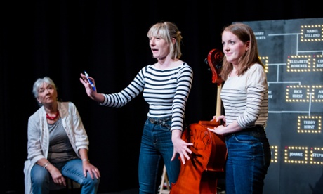 Olivia Hurst, centre, with Illona Linthwaite and Rianna Dearden in Goodstock.