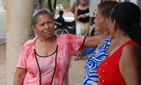 Maria do Socorro Teixeira Lima (in pink on the left): A new map of babassu in north-east Brazil 'gives us a chance to prove we exist.'