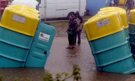 Festival toilets.