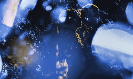 bride and groom in atmospheric light