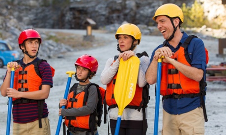 The new Griswolds: (from left) Steele Stebbins, Skyler Gisondo, Christina Applegate and Ed Helms in Vacation.