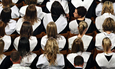 View of a graduation ceremony