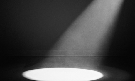 spotlight on empty stage