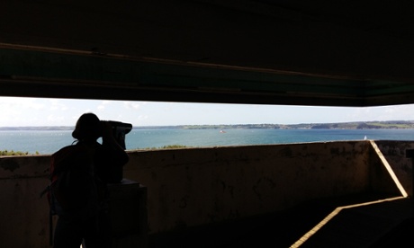 View of Falmouth from artillary obvservation post at St. Anthony's