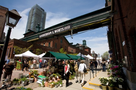 The Distillery district hosts farmers’s markets, concerts and art exhibitions.