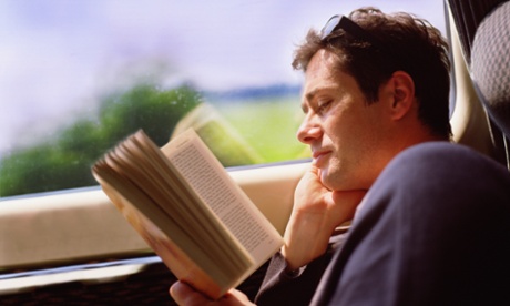 Man reading a book