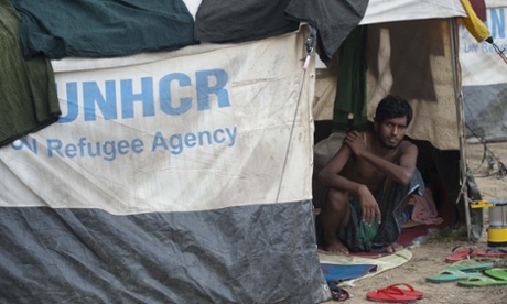 Migrants on the Burma/Bangladesh border
