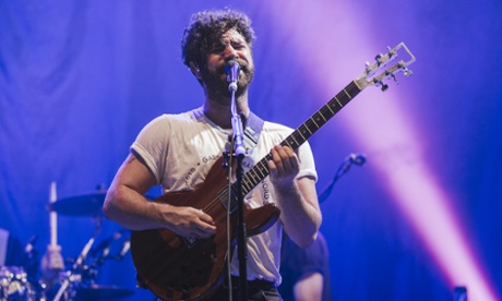Yannis Philippakis of Foals performs on the NME Radio 1 stage