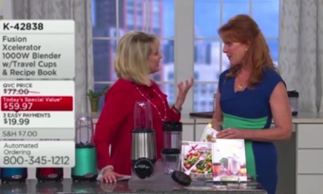Sarah Ferguson on QVC selling a blender