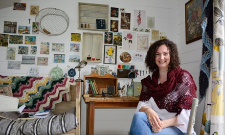 Inside the shed workshop with Emma Mitchell, who makes nature-inspired jewellery at Reach in Cambridgeshire.