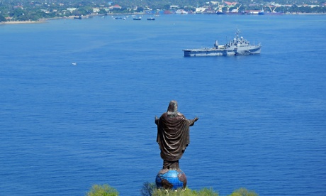 The dramatic Cristo Rei of Dili. 