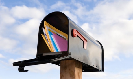 Mailbox containing post