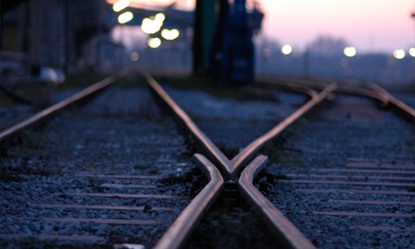 Train track crossroads