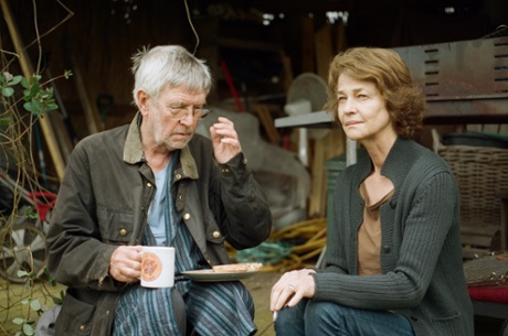 Tom Courtenay and Charlotte Rampling as Geoff and Kate in 45 Years.