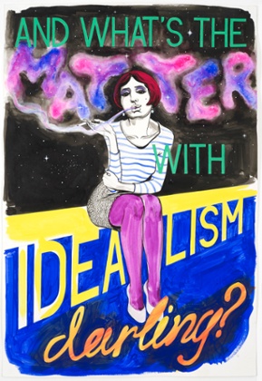 Untitled (Smoking Idealist), 2015 by Charles Avery.