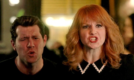Billy Eichner and Julie Klausner in Difficult People. 