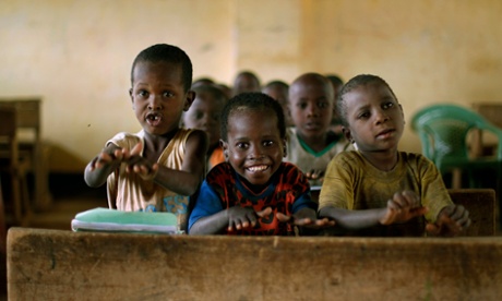 Children at school in eastern Kenya