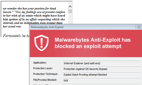 An example of the exploit in action.